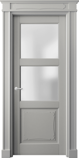 Дверь межкомнатная 6328 БНСР САТ. Цвет Бук нейтральный серый. Материал Массив бука эмаль. Коллекция Toscana Elegante. Картинка.