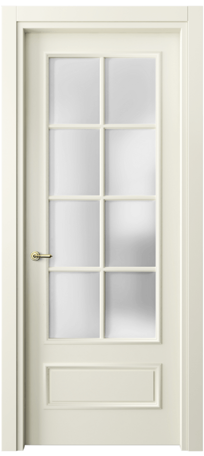 Межкомнатная дверь Paris 8112 Матовый молочно-белый Сатинированное стекло Цена 76999 ₽| Volhovec