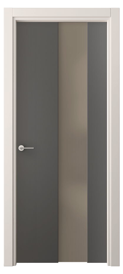 Межкомнатная дверь Freedom 4226 ПЭТ графитовый Сатинированное бронзовое стекло, триплекс Цена 38499 ₽ | Volhovec