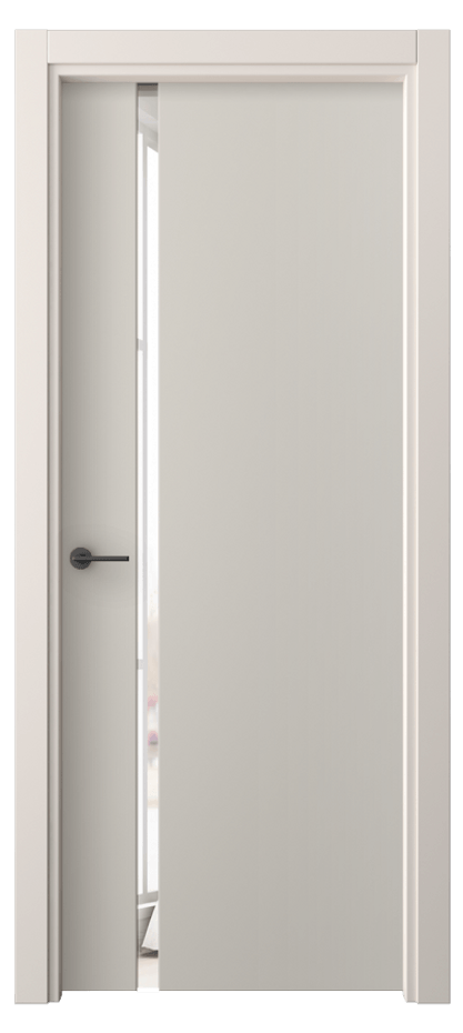 Межкомнатная дверь Freedom 4222 ПЭТ светло-серый Двустороннее зеркало, триплекс Цена 40499 ₽ | Volhovec