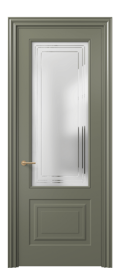 Дверь межкомнатная Mascot 8452 Матовый оливковый тёмный Сатинированное стекло с гравировкой "Грани", триплекс Фигурный наличник МОТ Цена 82499 ₽ Наличники уже входят в базовый комплект. Фабрика дверей Волховец 8 (800) 551 43 19 Межкомнатная дверь Mascot 8452 Матовый оливковый тёмный Сатинированное стекло с гравировкой "Грани", триплекс Цена 82499 ₽ | Volhovec