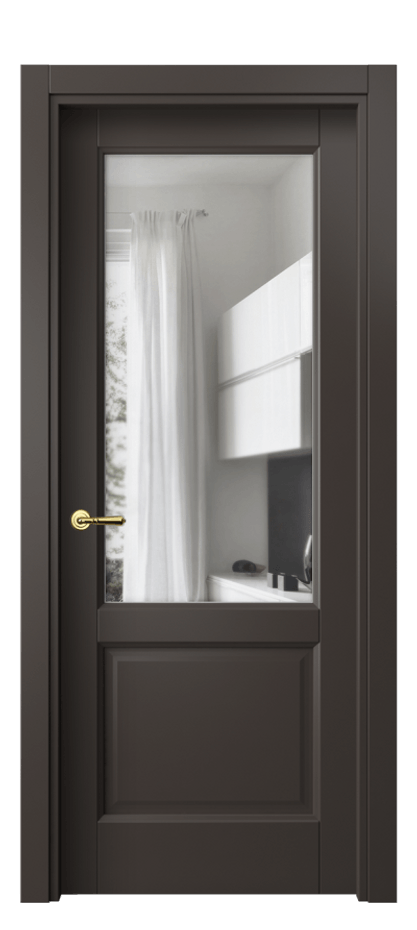 Дверь межкомнатная Galant 1422 Матовый антрацит Прозрачное стекло, 4 мм Гладкий наличник МАН Цена 71630 сом Наличники уже входят в базовый комплект. Фабрика дверей Волховец 8 (800) 551 43 19 Межкомнатная дверь Galant 1422 Матовый антрацит Прозрачное стекло, 4 мм Цена 71630 сом | Volhovec