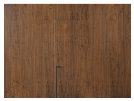 Панели для отделки стен Стеновая панель в древесной отделке Орех медный матовый. Цвет Орех медный матовый. Материал Шпон Naturwood. Коллекция Древесные отделки. Картинка.