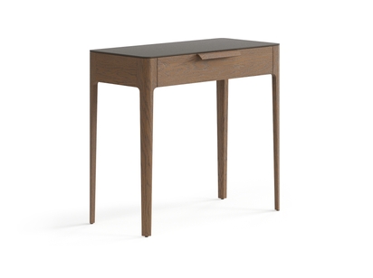 Мебель Консоль Piega 1 ящик. Цвет Дуб туманный матовый. Материал Массив дуба матовый. Коллекция Консоль Piega 1 ящик. Картинка.