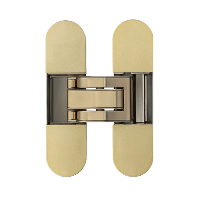 Фурнитура для дверей Скрытая петля для классического и обжимного алюминиевого короба. Цвет Матовое золото. Коллекция Скрытая петля для классического и обжимного алюминиевого короба. Картинка.