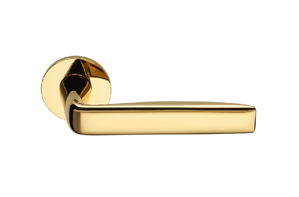 Ручки для дверей Ручка дверная Вива. Цвет Полированное золото. Коллекция Вива. Картинка.