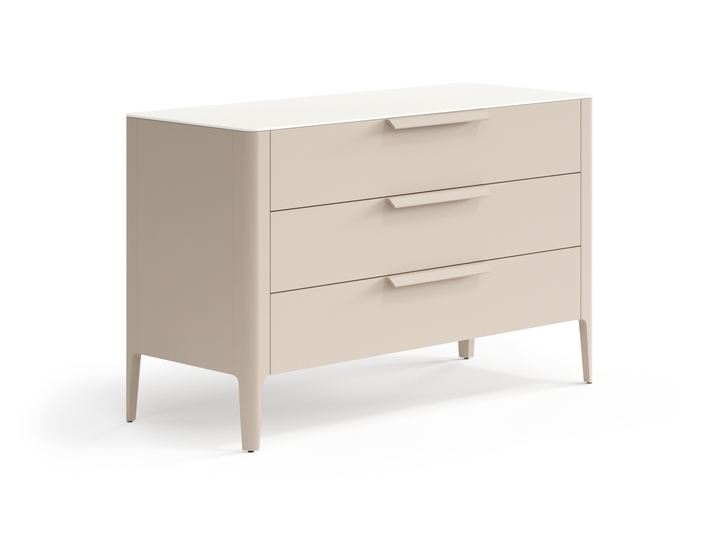 Мебель Комод Piega 3 ящика. Цвет Матовый бисквитный. Материал Гладкая эмаль. Коллекция Комод Piega 3 ящика. Фото. Мебель Комод Piega 3 ящика. Цвет Матовый бисквитный. Материал Гладкая эмаль. Коллекция Комод Piega 3 ящика. Картинка.