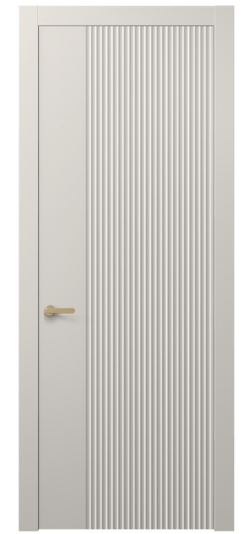 Дверь межкомнатная АКП 8643 МОС. Цвет Матовый облачно-серый. Материал Гладкая эмаль. Коллекция Alba. Картинка.
