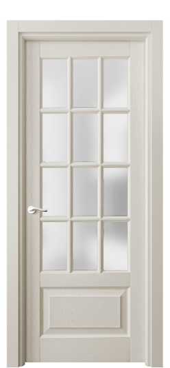 Дверь межкомнатная 0728 ДОС САТ. Цвет Дуб облачный серый. Материал Массив дуба эмаль. Коллекция Lignum. Картинка.