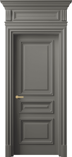 Дверь межкомнатная 7305 БКЛС. Цвет Бук классический серый. Материал Массив бука эмаль. Коллекция Antique. Картинка.