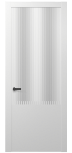 Дверь межкомнатная АКП 8627 МБЛ. Цвет Матовый белоснежный. Материал Гладкая эмаль. Коллекция Dune. Картинка.