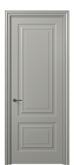 Дверь межкомнатная 8451 МНСР. Цвет Матовый нейтральный серый. Материал Гладкая эмаль. Коллекция Mascot. Картинка.
