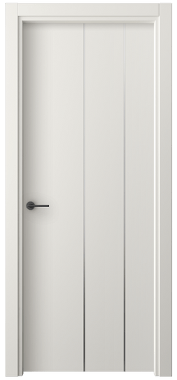 Дверь межкомнатная 4205 СТБЛ. Цвет Софт-тач белоснежный. Материал Полипропилен. Коллекция Freedom. Картинка.