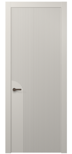 Дверь межкомнатная АКП 8625 МОС. Цвет Матовый облачно-серый. Материал Гладкая эмаль. Коллекция Dune. Картинка.