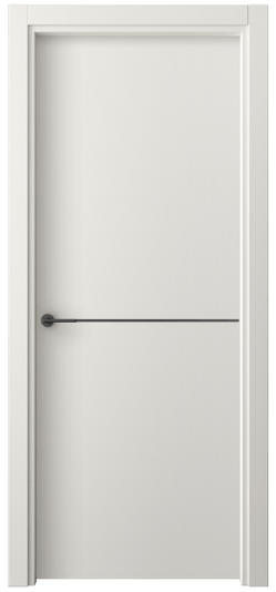 Дверь межкомнатная 4207 СТБЛ. Цвет Софт-тач белоснежный. Материал Полипропилен. Коллекция Freedom. Картинка.