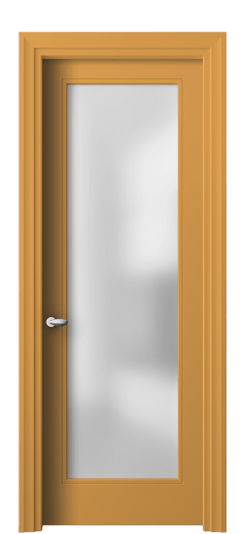 Дверь межкомнатная 8502 Пастельно-жёлтый RAL 1034 САТ. Цвет RAL Пастельно-жёлтый RAL 1034. Материал Гладкая эмаль. Коллекция Эссе. Картинка.