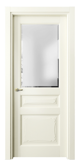 Дверь межкомнатная 6324 ММБ САТ-Ф. Цвет Матовый молочно-белый. Материал Гладкая эмаль. Коллекция Тоскана Элегантэ. Картинка.
