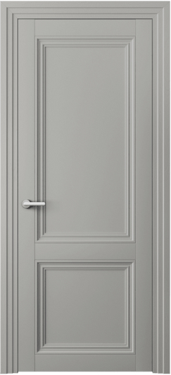 Дверь межкомнатная 2523 МНСР. Цвет Матовый нейтральный серый. Материал Гладкая эмаль. Коллекция Centro. Картинка.