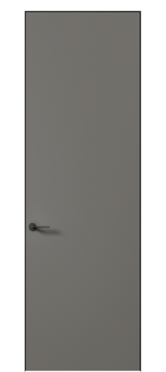 Дверь межкомнатная АКУ 0010 МКЛС Матовый классический серый. Цвет Матовый классический серый. Материал Гладкая эмаль. Коллекция Планум Про. Картинка.
