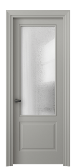 Дверь межкомнатная 8552 МНСР ЛЕД. Цвет Матовый нейтральный серый. Материал Гладкая эмаль. Коллекция Esse. Картинка.
