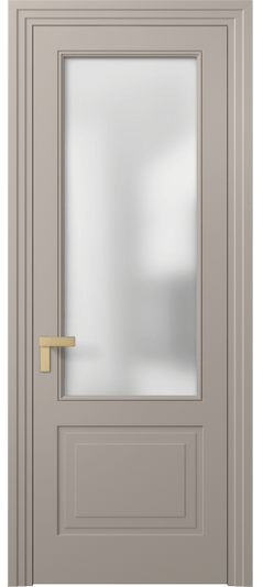 Дверь межкомнатная 8352 МБСК Сатин. Цвет Матовый бисквитный. Материал Гладкая эмаль. Коллекция Rocca. Картинка.