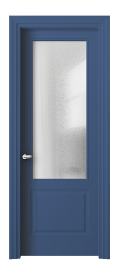 Дверь межкомнатная 8552 Отдалённо-синий RAL 5023 ЛЕД. Цвет RAL Отдалённо-синий RAL 5023. Материал Гладкая эмаль. Коллекция Esse. Картинка.