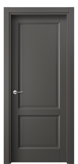 Дверь межкомнатная 1421 ПЭГФ. Цвет ПЭТ графитовый. Материал ПЭТ. Коллекция Galant. Картинка.