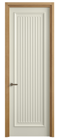 Дверь межкомнатная 6701 БМБ. Цвет Бук молочно-белый. Материал Массив бука эмаль. Коллекция Charm. Картинка.