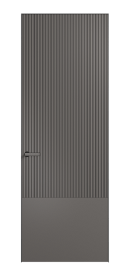 Дверь межкомнатная АКП 8203 МКЛС Матовый классический серый. Цвет Матовый классический серый. Материал Гладкая эмаль. Коллекция Velvet. Картинка.