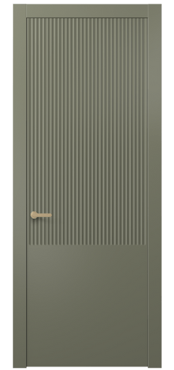 Дверь межкомнатная 8646 МОТ . Цвет Матовый оливковый тёмный. Материал Гладкая эмаль. Коллекция Alba. Картинка.