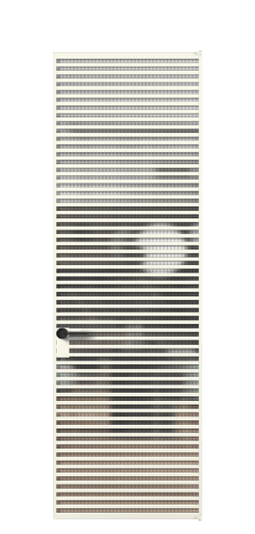 Дверь межкомнатная АЛПЛ040.06 Mesh silver АЖМ. Цвет Алюминий жемчужный. Материал Алюминий в эмали. Коллекция Formato. Картинка.