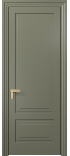 Дверь межкомнатная АКП 8341 МОТ Матовый оливковый тёмный. Цвет Матовый оливковый тёмный. Материал Гладкая эмаль. Коллекция Rocca. Картинка.