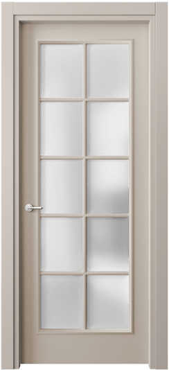 Дверь межкомнатная 8102 МСБЖ САТ. Цвет Матовый светло-бежевый. Материал Гладкая эмаль. Коллекция Paris. Картинка.