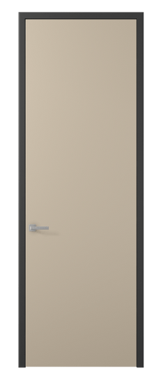 Дверь межкомнатная 0010 ПЭСБ. Цвет ПЭТ светло-бежевый. Материал ПЭТ. Коллекция Planum. Картинка.