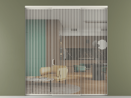 Алюминевая перегородка vn2_06 Crystalvision БЕЛ. Цвет Алюминий Белый. Материал Алюминий. Коллекция Перегородка Формато внутри проёма 3 створки. Картинка.