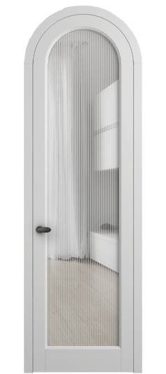 Дверь межкомнатная 6814 МБЛ MORU. Цвет Матовый белоснежный. Материал Гладкая эмаль. Коллекция Palazzo. Картинка.