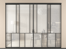 Перегородка Мозаик внутри проёма 4 створки