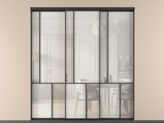 Перегородка Мозаик внутри проёма 3 створки