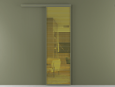 Перегородка Formato вдоль стены 1 створка