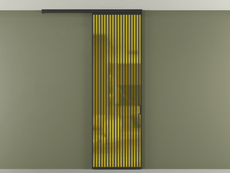 Перегородка Formato вдоль стены на потолок 1 створка