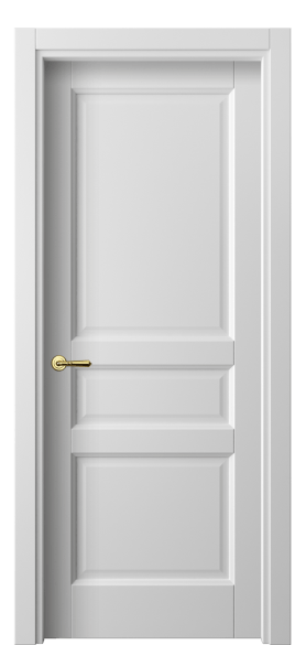 Дверь межкомнатная 1431 МБЛ. Цвет Матовый белоснежный. Материал Гладкая эмаль. Коллекция Galant. Картинка.