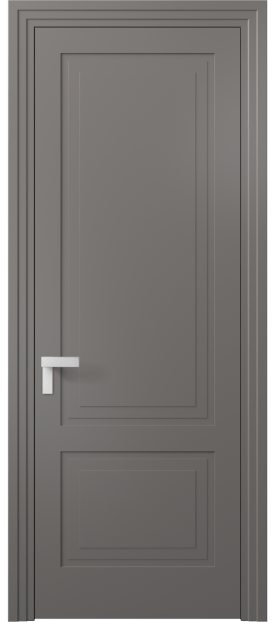 Дверь межкомнатная АКП 8351 МКЛС Матовый классический серый. Цвет Матовый классический серый. Материал Гладкая эмаль. Коллекция Rocca. Картинка.