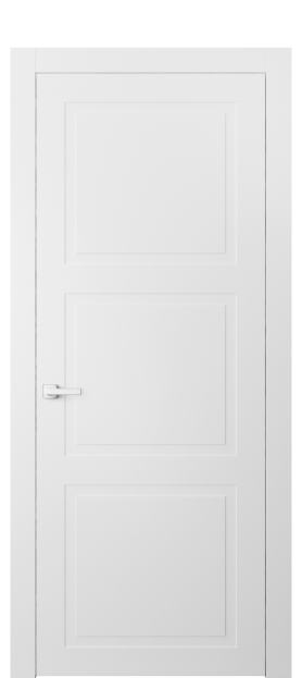Дверь межкомнатная АКП 8003 МБЛ Матовый белоснежный. Цвет Матовый белоснежный. Материал Гладкая эмаль. Коллекция Neo Classic. Картинка.