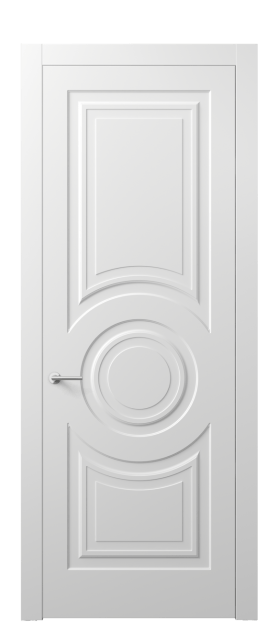 Дверь межкомнатная АКП 8461 МБЛ Матовый белоснежный. Цвет Матовый белоснежный. Материал Гладкая эмаль. Коллекция Mascot. Картинка.