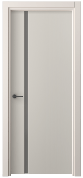 Дверь межкомнатная 4222 ПЭСС СЕР САТ. Цвет ПЭТ светло-серый. Материал ПЭТ. Коллекция Freedom. Картинка.