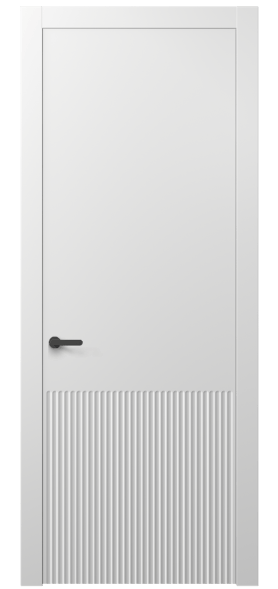 Дверь межкомнатная 8645 МБЛ . Цвет Матовый белоснежный. Материал Гладкая эмаль. Коллекция Alba. Картинка.